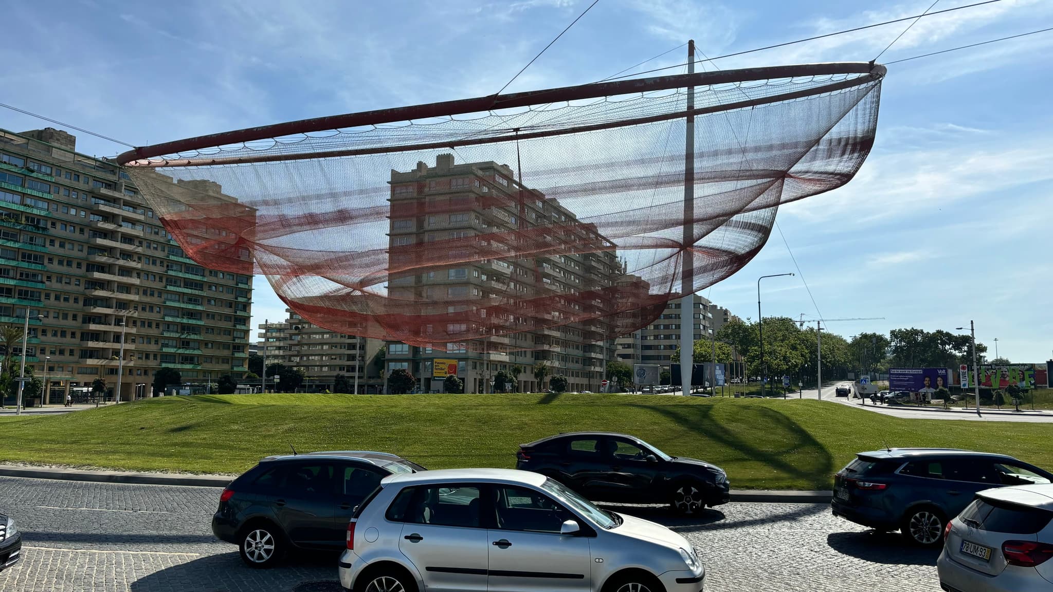 Another view of the big fishing net